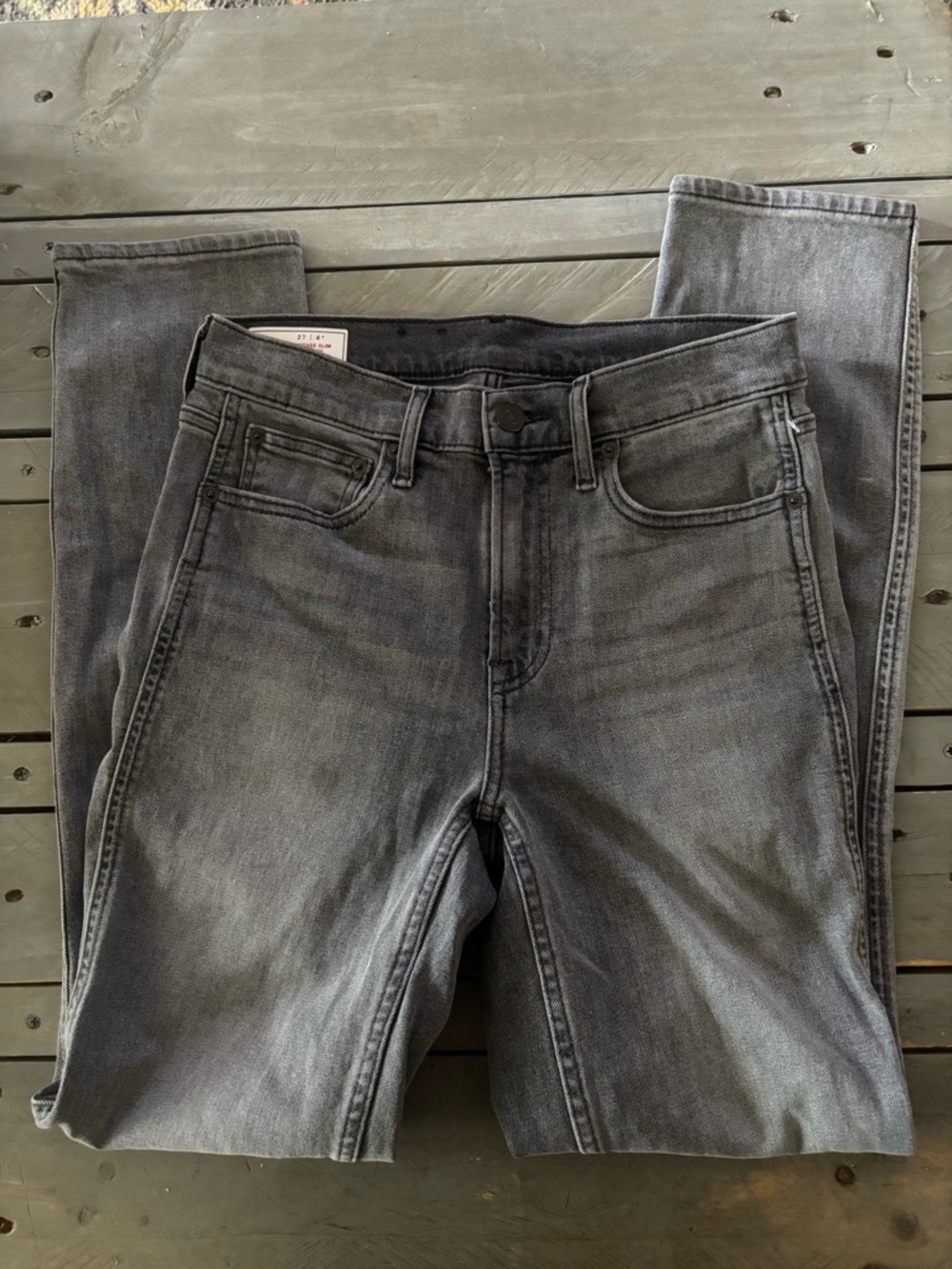 Women’s Gap Vintage Slim Fit Gray Jeans Sz 27T